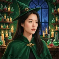 AI 필터 마녀의 비밀 공방 적용 사진