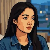 AIフィルター「ドット絵」を適用した写真