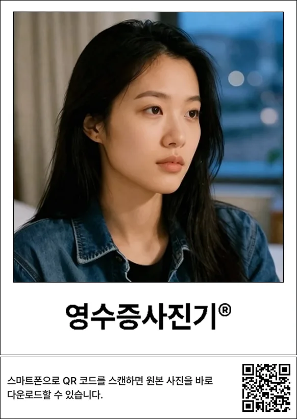 영수증사진기® QR 사진 다운로드: 원본 사진과 핑퐁샷을 손님 폰으로