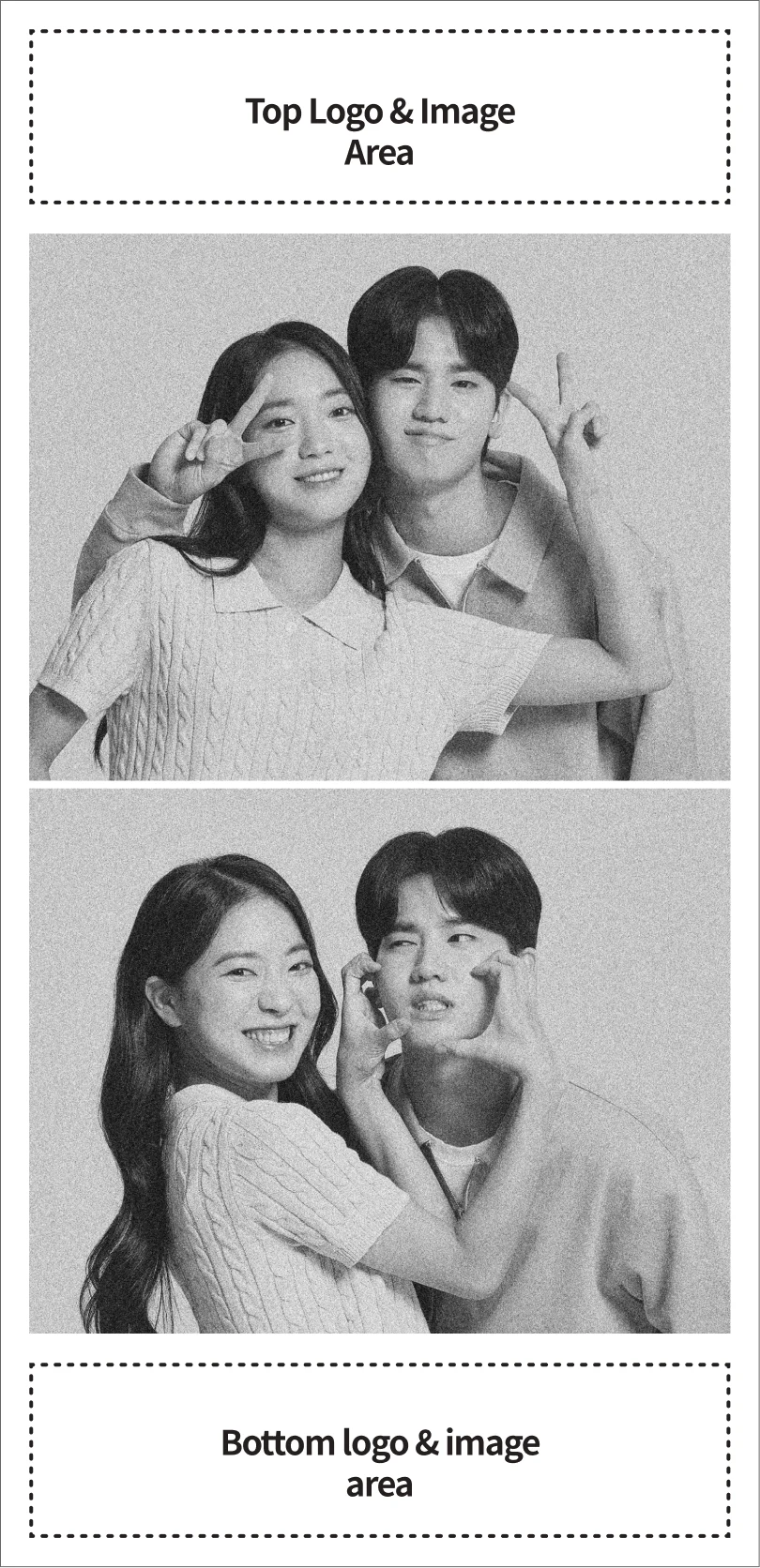 ตัวอย่างภาพใบเสร็จที่พิมพ์ในโหมด FRAME