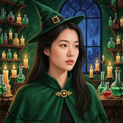 마녀의 비밀 공방 AI 필터 샘플 이미지